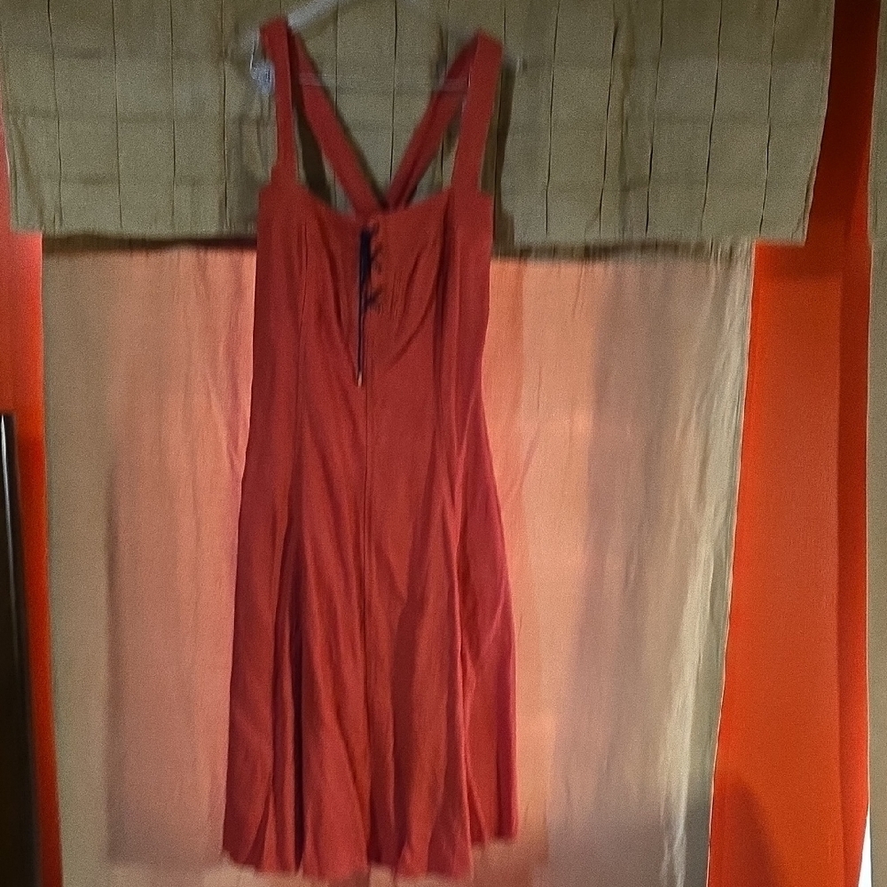 Lauren Ralph Lauren Red Backless Dress